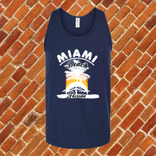 Load image into Gallery viewer, Miami Beach Palm Tree Unisex Tank Top
