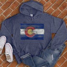 Load image into Gallery viewer, Wooden Colorado Flag Hoodie
