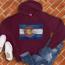 Load image into Gallery viewer, Wooden Colorado Flag Hoodie