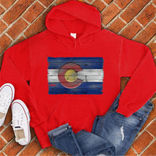 Load image into Gallery viewer, Wooden Colorado Flag Hoodie