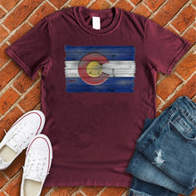 Load image into Gallery viewer, Wooden Colorado Flag Tee