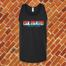 Load image into Gallery viewer, Colorado Adventure is Calling Unisex Tank Top
