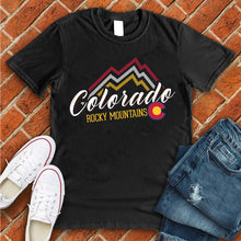 Load image into Gallery viewer, Rocky Mountain Colorado Flag Tee