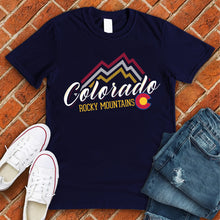 Load image into Gallery viewer, Rocky Mountain Colorado Flag Tee
