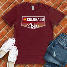 Load image into Gallery viewer, Colorado Sunset Badge Tee