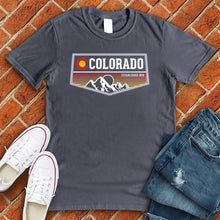Load image into Gallery viewer, Colorado Sunset Badge Tee