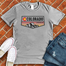 Load image into Gallery viewer, Colorado Sunset Badge Tee