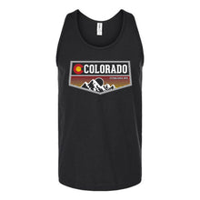 Load image into Gallery viewer, Colorado Sunset Badge Unisex Tank Top