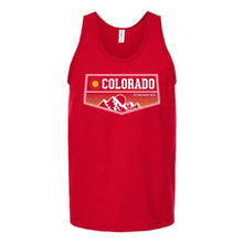 Load image into Gallery viewer, Colorado Sunset Badge Unisex Tank Top