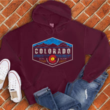 Load image into Gallery viewer, Colorado Hexagon Badge Hoodie