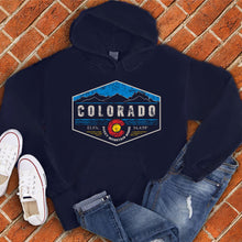 Load image into Gallery viewer, Colorado Hexagon Badge Hoodie