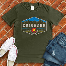 Load image into Gallery viewer, Colorado Hexagon Badge Tee