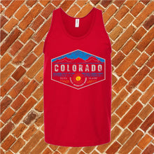Load image into Gallery viewer, Colorado Hexagon Badge Unisex Tank Top