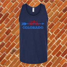 Load image into Gallery viewer, Colorado Floral Arrow Unisex Tank Top