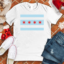 Load image into Gallery viewer, Chicago Flag Stripes Tee