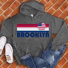 Load image into Gallery viewer, Brooklyn American Flag Rainbow Hoodie