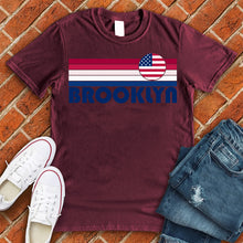 Load image into Gallery viewer, Brooklyn American Flag Rainbow Tee