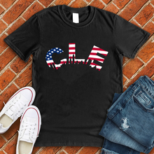 Load image into Gallery viewer, CLE American Flag Tee