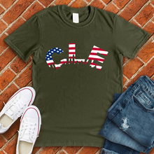 Load image into Gallery viewer, CLE American Flag Tee