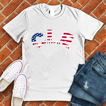 Load image into Gallery viewer, CLE American Flag Tee