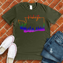 Load image into Gallery viewer, Colorful Washington Tee