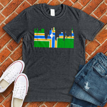 Load image into Gallery viewer, Portland Skyline Flag Tee