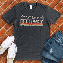 Load image into Gallery viewer, Retro Portland Skyline Tee