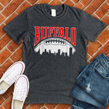 Load image into Gallery viewer, Buffalo Skyline Football Tee
