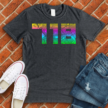 Load image into Gallery viewer, 718 Map Neon Tee