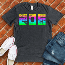 Load image into Gallery viewer, 206 Map Neon Tee