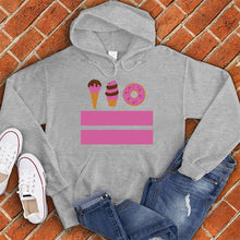 Load image into Gallery viewer, Washington DC Ice Cream Donut Flag Hoodie