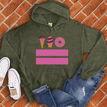 Load image into Gallery viewer, Washington DC Ice Cream Donut Flag Hoodie