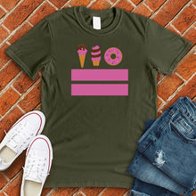 Load image into Gallery viewer, Washington DC Ice Cream Donut Flag Tee