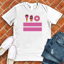 Load image into Gallery viewer, Washington DC Ice Cream Donut Flag Tee