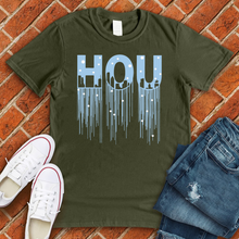 Load image into Gallery viewer, HOU Snow Drip Tee