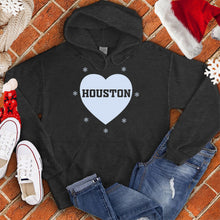 Load image into Gallery viewer, Houston Snowflake Heart Hoodie