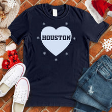 Load image into Gallery viewer, Houston Snowflake Heart Tee