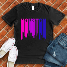 Load image into Gallery viewer, Neon Retro City Houston Tee