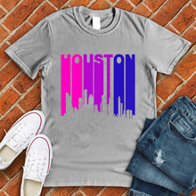 Load image into Gallery viewer, Neon Retro City Houston Tee