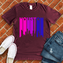 Load image into Gallery viewer, Neon Retro City Houston Tee
