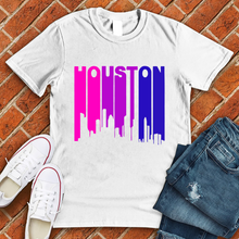 Load image into Gallery viewer, Neon Retro City Houston Tee