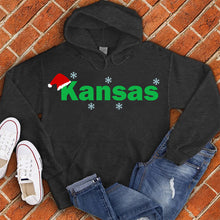 Load image into Gallery viewer, Kansas City Santa Hat Hoodie