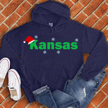 Load image into Gallery viewer, Kansas City Santa Hat Hoodie
