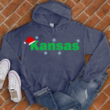 Load image into Gallery viewer, Kansas City Santa Hat Hoodie