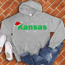 Load image into Gallery viewer, Kansas City Santa Hat Hoodie