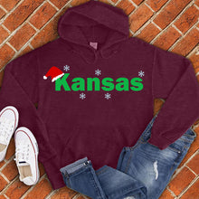 Load image into Gallery viewer, Kansas City Santa Hat Hoodie