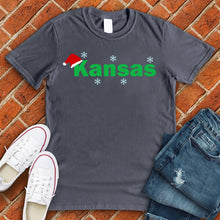 Load image into Gallery viewer, Kansas City Santa Hat Tee