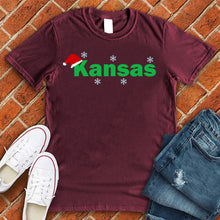 Load image into Gallery viewer, Kansas City Santa Hat Tee