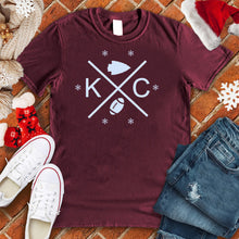 Load image into Gallery viewer, Kansas City Football Snowflake Tee