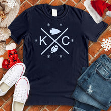 Load image into Gallery viewer, Kansas City Football Snowflake Tee